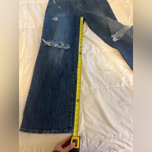 Risen Dark High Rise Wide Jeans - Picture 7 of 8